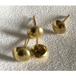 CONE STUD ćwieki OKRĄGŁE 8mm 4szt. złote (id: 837)